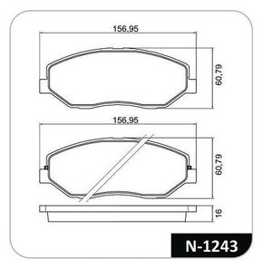 PASTILHA FREIO KIA K8C
