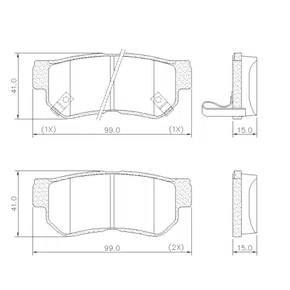 Pastilha de Freio da Kia K15L
