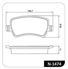 PASTILHA FREIO KIA K14C