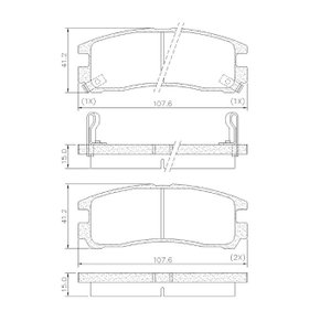PASTILHA FREIO MITSUBISHI MI12C