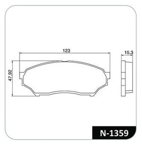 PASTILHA FREIO MITSUBISHI MI5C