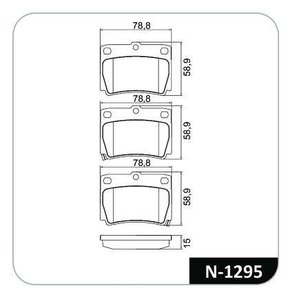 PASTILHA FREIO MITSUBISHI MI6S