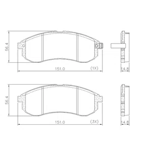 PASTILHA FREIO MITSUBISHI  MI8L