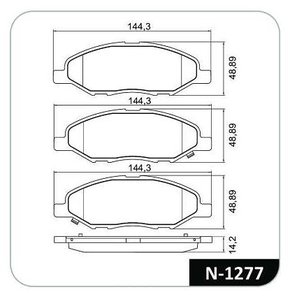 PASTILHA FREIO NISSAN N1C