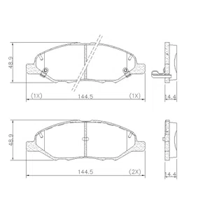 PASTILHA FREIO NISSAN  N2L