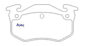Pastilha Freio Peugeot  P2s