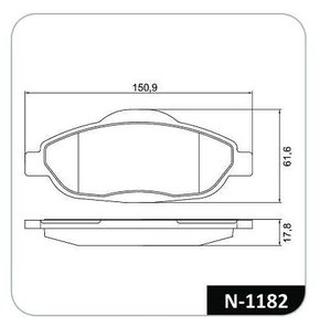 PASTILHA FREIO PEUGEOT P7S