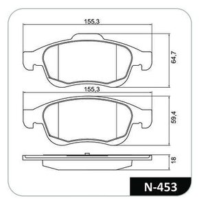 PASTILHA FREIO RENAULT R2C