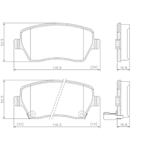 PASTILHA FREIO RENAULT R10C