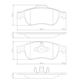 PASTILHA FREIO RENAULT R10S