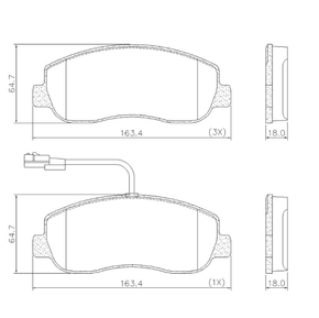 PASTILHA FREIO RENAULT R11LF