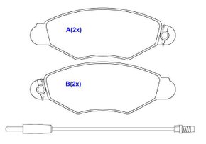Pastilha Freio Renault R15s