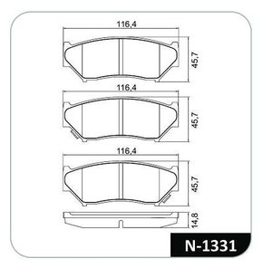 PASTILHA FREIO RENAULT R17S