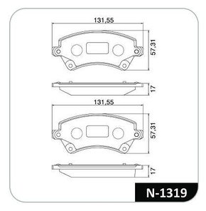 PASTILHA FREIO TOYOTA / DIANTEIRO