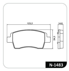 PASTILHA FREIO TOYOTA / DIANTEIRO