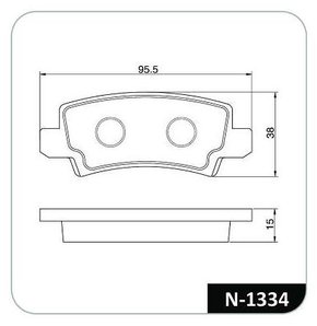 PASTILHA FREIO TOYOTA / DIANTEIRO