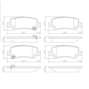PASTILHA FREIO TOYOTA T13L