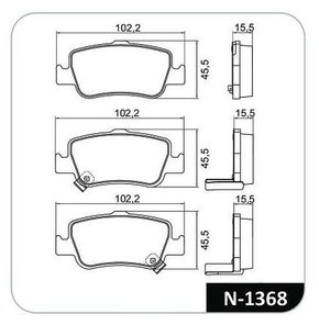 PASTILHA FREIO TOYOTA