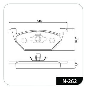 PASTILHA FREIO VW V14C