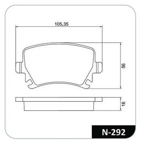 PASTILHA FREIO VW V24S