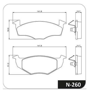 PASTILHA FREIO VW V5S