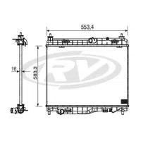 RADIADOR AGUA FORD  FO6V  
