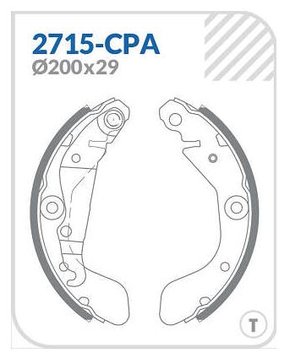 SAPATA DE FREIO COBREQ - 2715-CPA TRASEIRO