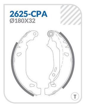 SAPATA C/ LONA PEUGEOT P1C