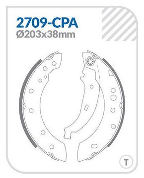 SAPATA DE FREIO COBREQ - 2709-CPA TRASEIRO