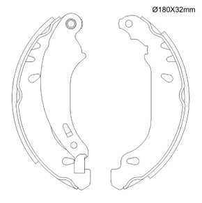 SAPATA DE FREIO POLYCAR FREIOS - 122119