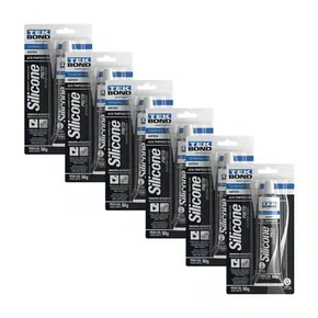 Silicone Acético Preto Alta Temperatura TEKBOND 6un