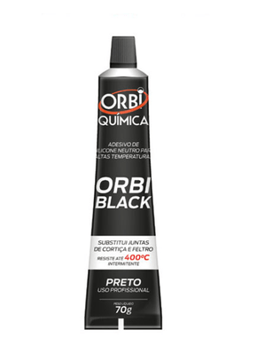 SILICONE PRETO 70g - ORBI