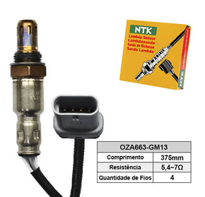 Sonda Lambda 12V Ngk - Oza663-Gm13