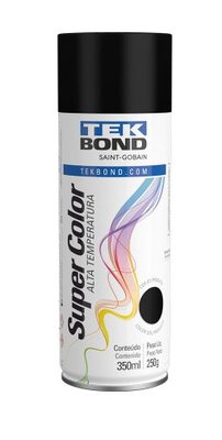 TINTA SPRAY PRETO ALTA TEMPERATURA TEKBOND