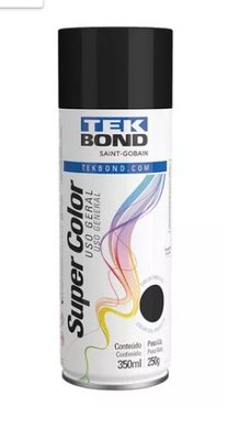 TINTA SPRAY PRETO BRILHANTE TEKBOND