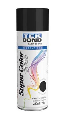TINTA SPRAY PRETO FOSCO TEKBOND