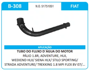 Tubo/Mangueira do Radiador da Fiat