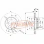 Disco de Freio Dianteiro Lado Direito  FREMAX BD3327