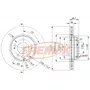 Disco de Freio Dianteiro Lado Direito  FREMAX BD3327