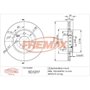 DISCO DE FREIO VENTILADO DIANTEIRO FREMAX - BD5297
