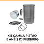 KIT CAMISA PISTÃO E ANÉIS KS PIERBURG - 98129969