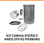 KIT CAMISA PISTÃO E ANÉIS STD KS PIERBURG - 40298960