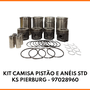 KIT CAMISA PISTÃO E ANÉIS STD KS PIERBURG - 97028960