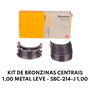 KIT DE BRONZINAS CENTRAIS 1,00 METAL LEVE - SBC-214-J 1,00
