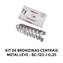 KIT DE BRONZINAS CENTRAIS METAL LEVE. - BC-123-J 0,25