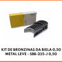 KIT DE BRONZINAS DA BIELA 0,50 METAL LEVE - SBB-235-J 0,50
