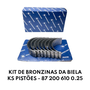KIT DE BRONZINAS DA BIELA KS PISTÕES - 87 200 610 0.25