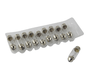 LÂMPADA DA PLACA 12V 5W AMARELA TORPEDO VETOR - T6418