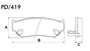 PASTILHA DE FREIO DIANTEIRA FRAS-LE - PD/404 -
