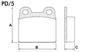 PASTILHA DE FREIO DIANTEIRA FRAS-LE - PD/497 -